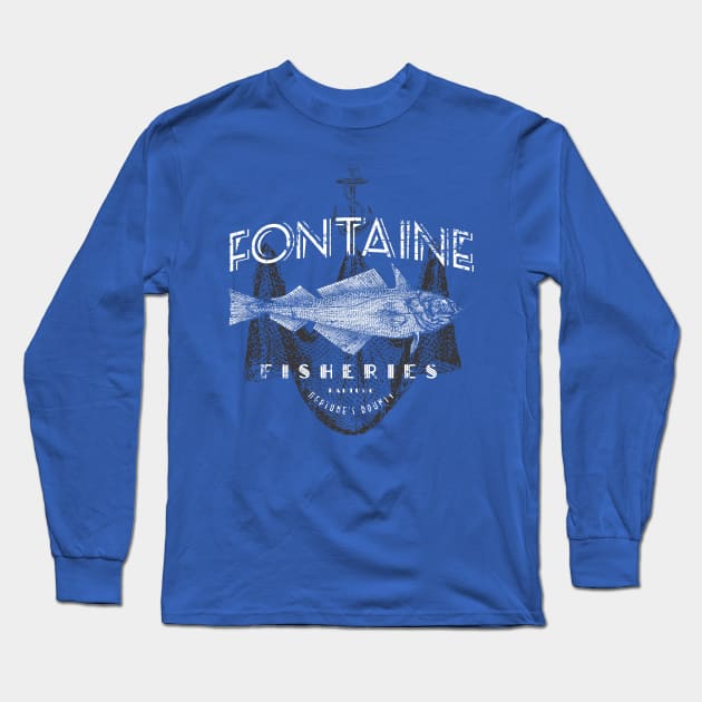 Fontaine Fisheries Long Sleeve T-Shirt by MindsparkCreative